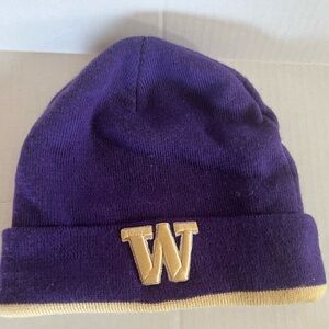 University of Washington UW Dub Purple and Gold Knit Beanie